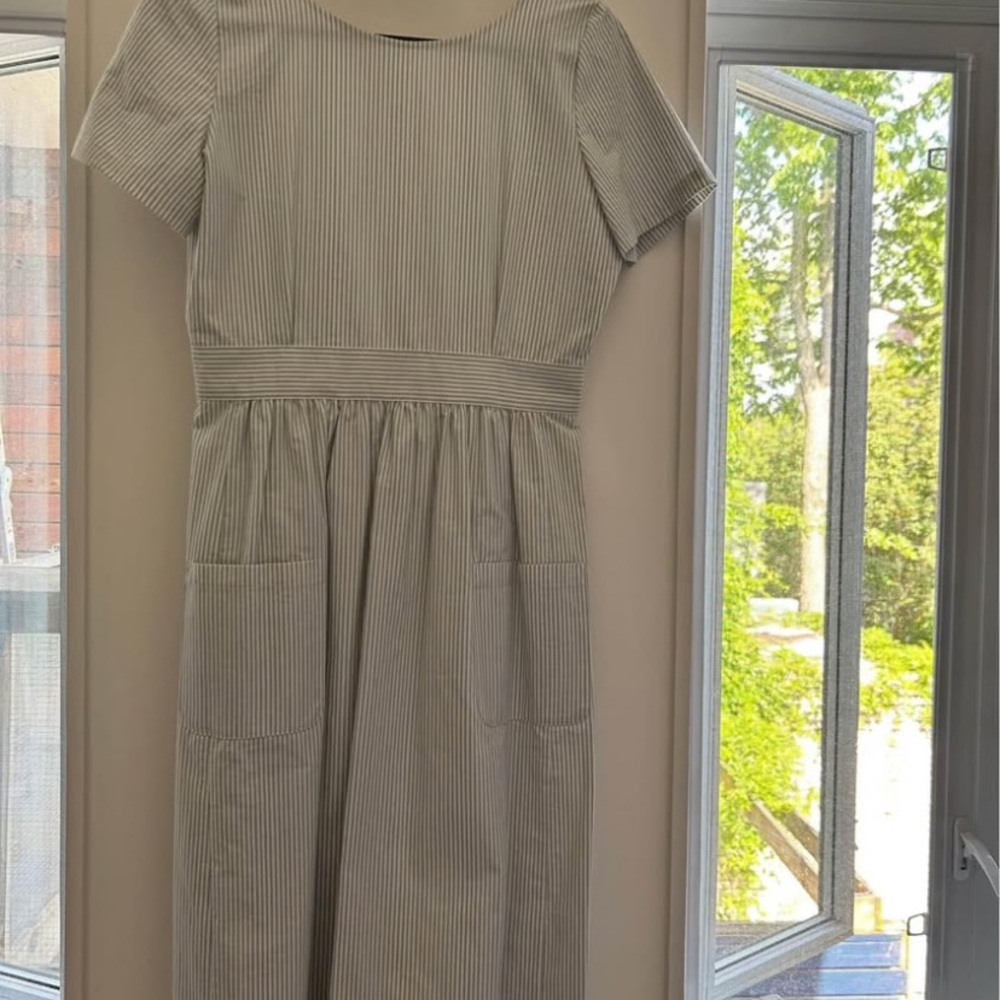 Sézane Striped baby blue and white Dress